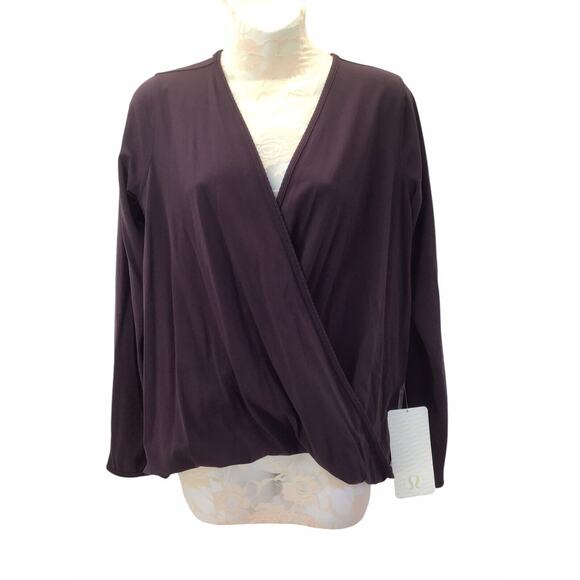 Lululemon Long Sleeve Deep Purple Women's Size 8 New NWOT - Picture 2 of 12